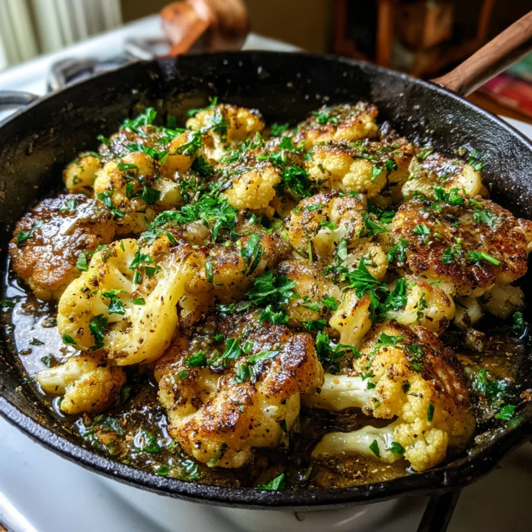 Garlic Mushroom Cauliflower