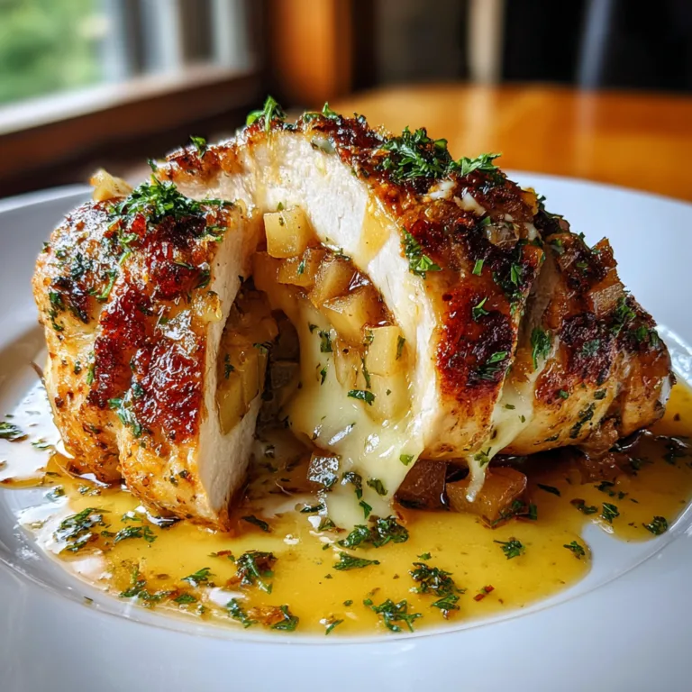 Apple Brie Stuffed Chicken