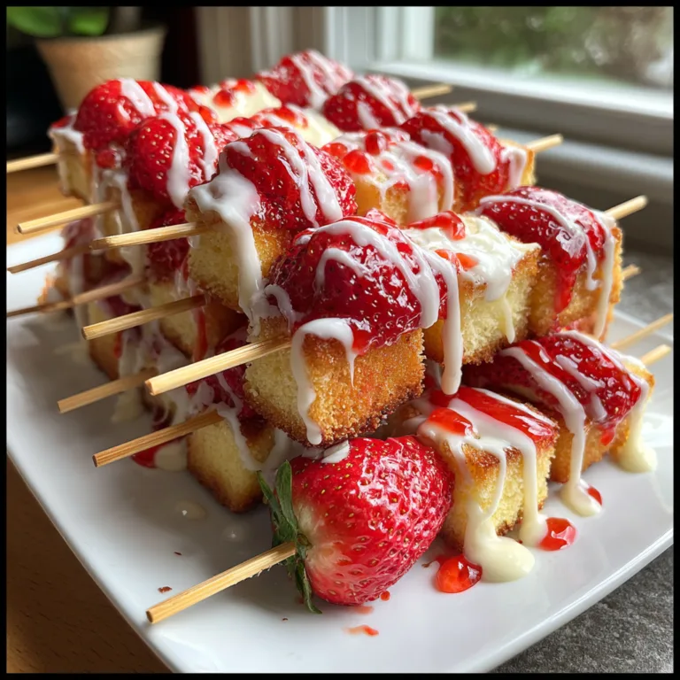 Strawberry Shortcake Skewers