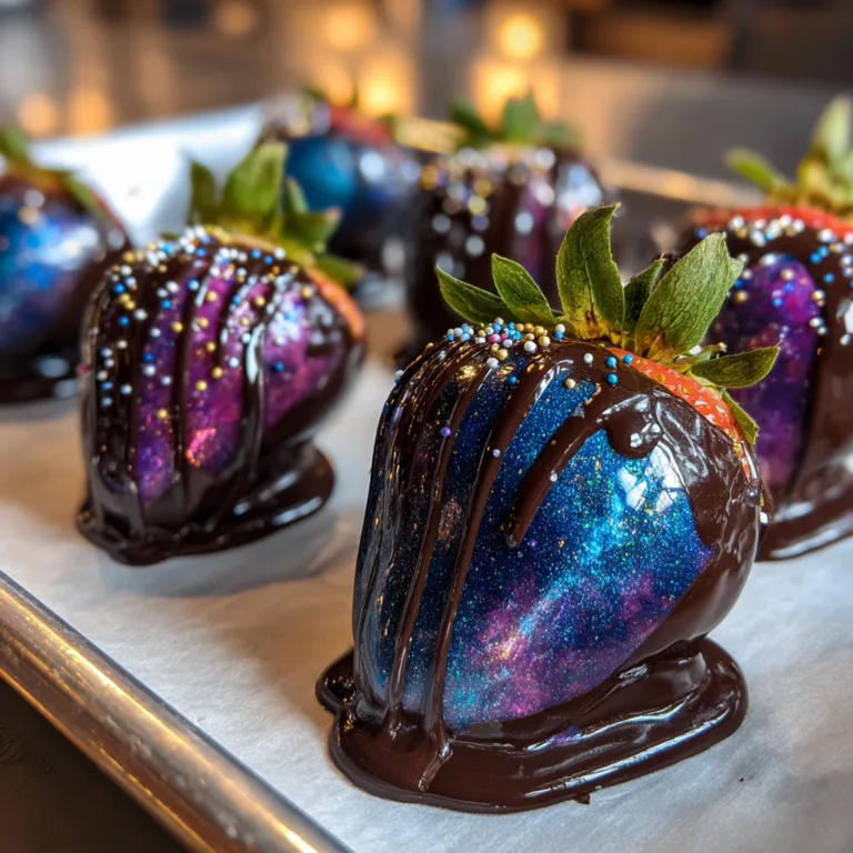Galaxy Chocolate Covered Strawberries