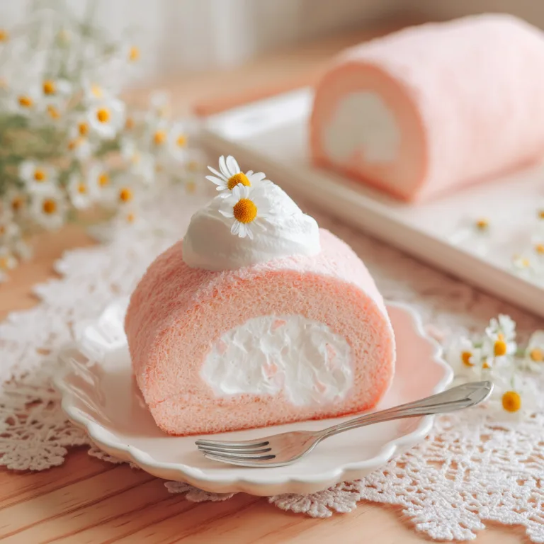 Cotton Candy Japanese Cake Roll