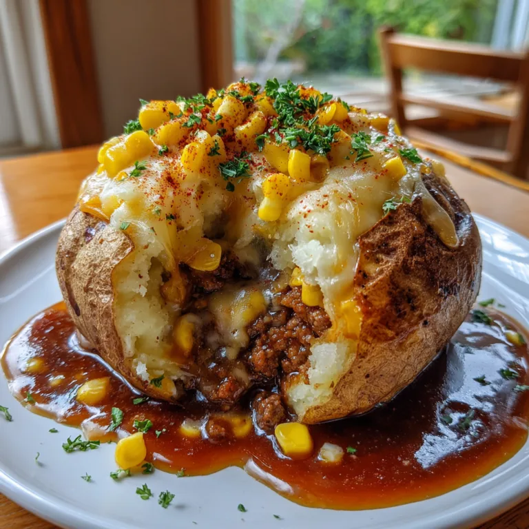 Shepherd’s Pie Loaded Baked Potato