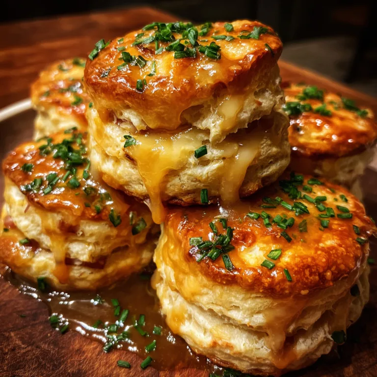 Ham & Cheese Butter Swim Biscuits