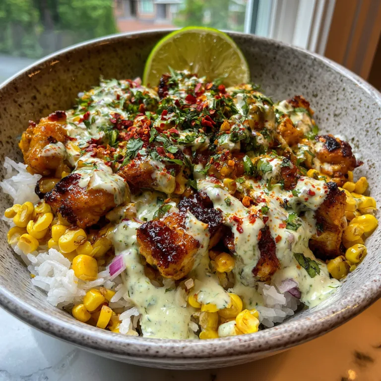 Charred Corn and Cilantro Lime Chicken Rice Bowl
