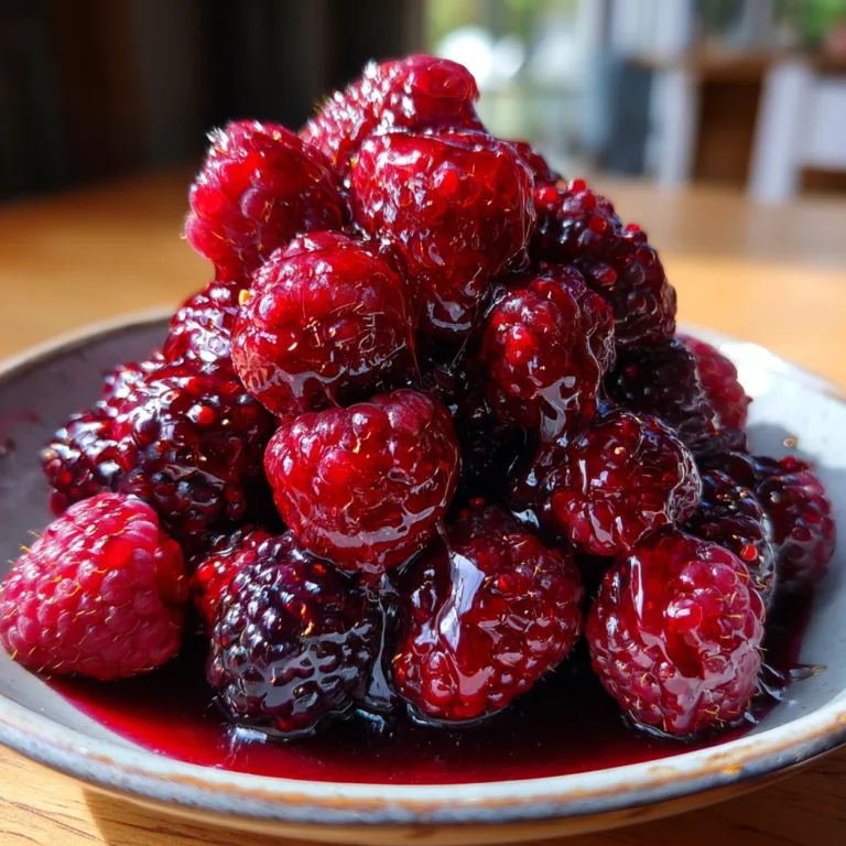 Glazed Fresh Raspberry Compote
