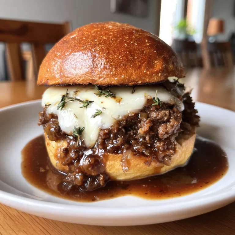 French Onion Sloppy Joes