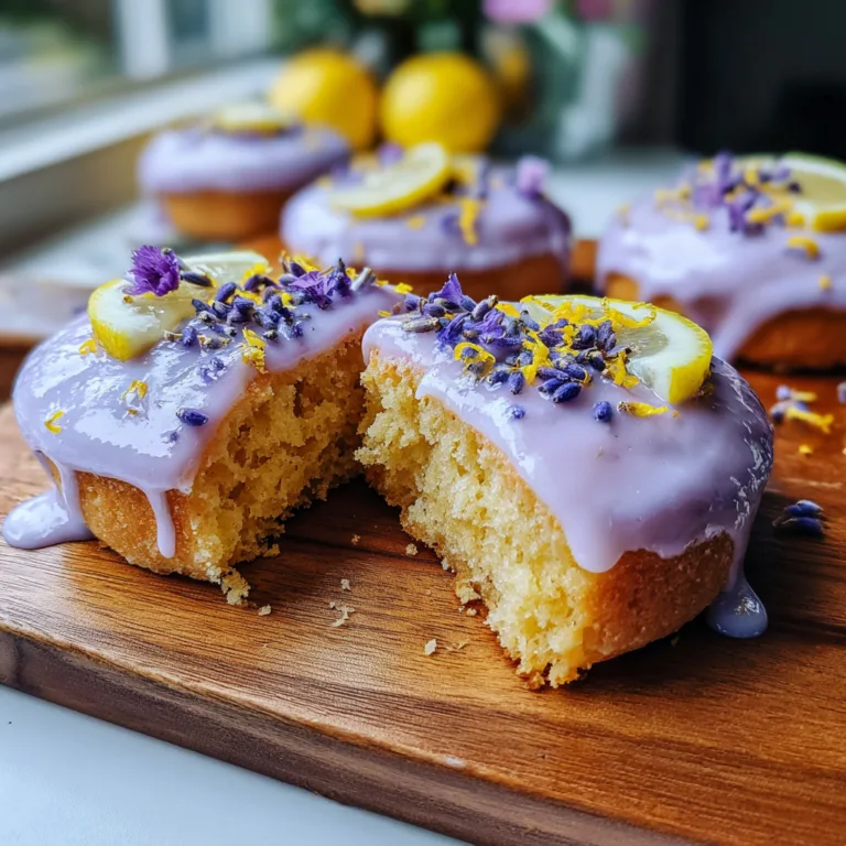 Lemon Lavender Baked Donut