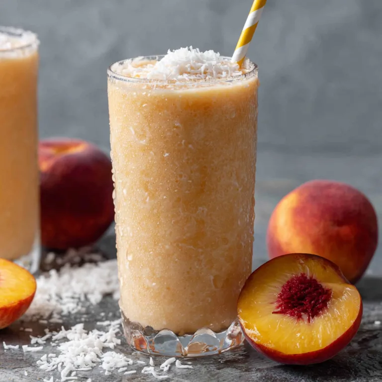 Peach Coconut Cream Smoothie