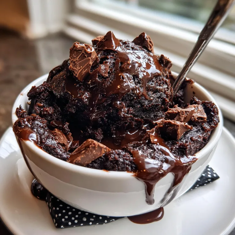 Chocolate Fudgy Mug Cake Bowl