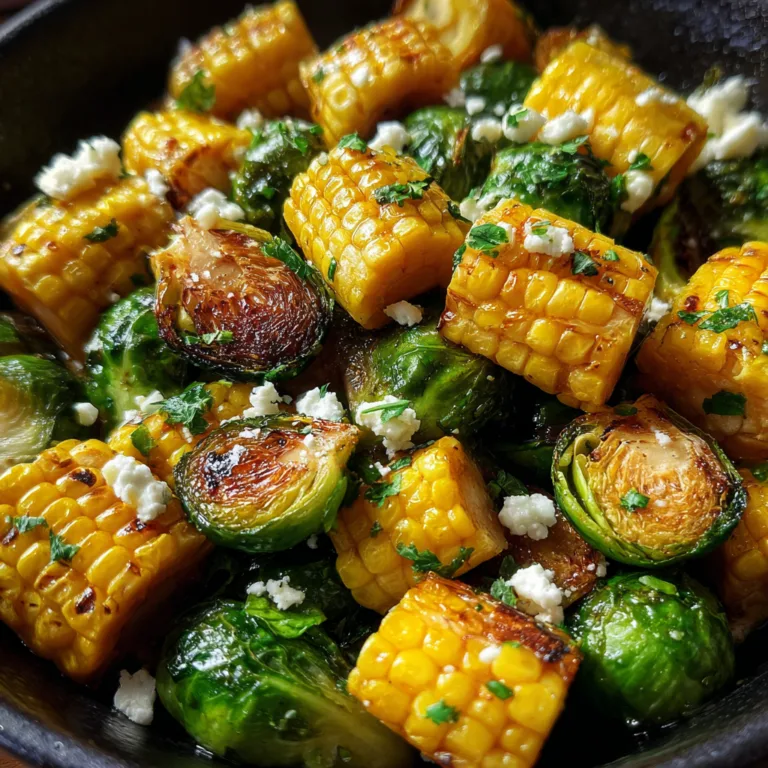 Roasted Corn Sprouts Salad