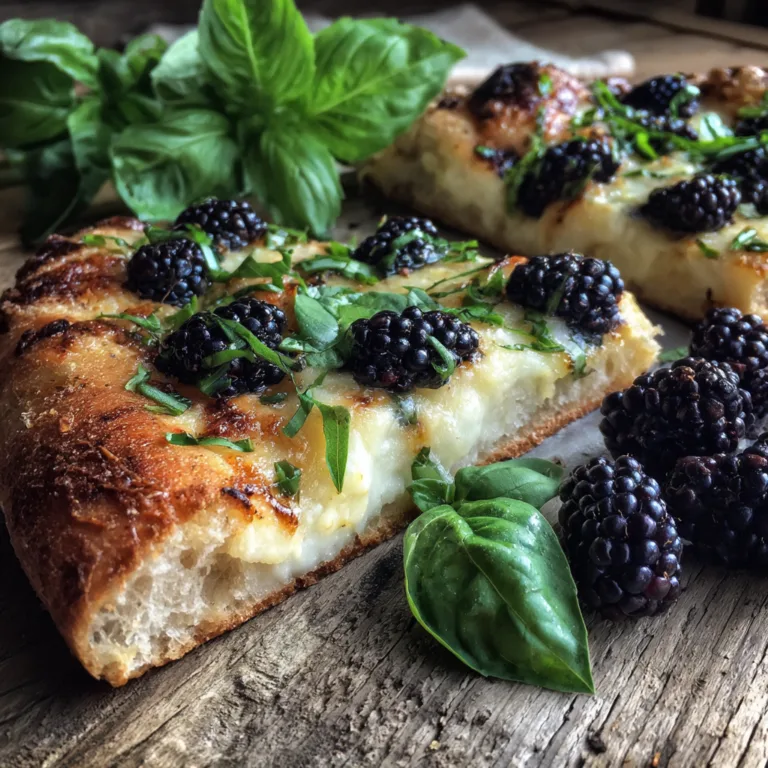 Blackberry Basil Pizza