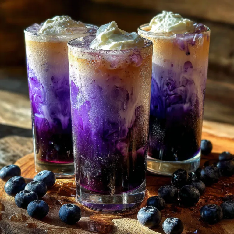 Sparkling Blueberry Cream Soda