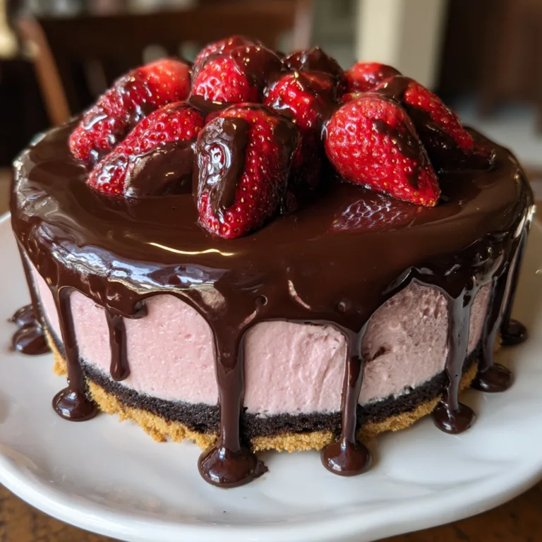 Chocolate Strawberry Cheesecake