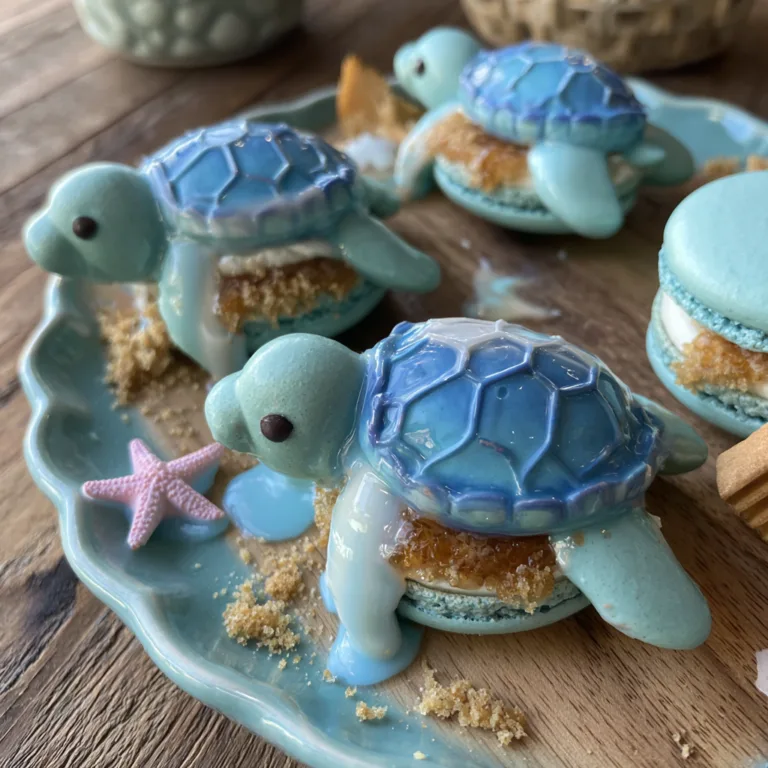 Beach Sea Turtle Macarons