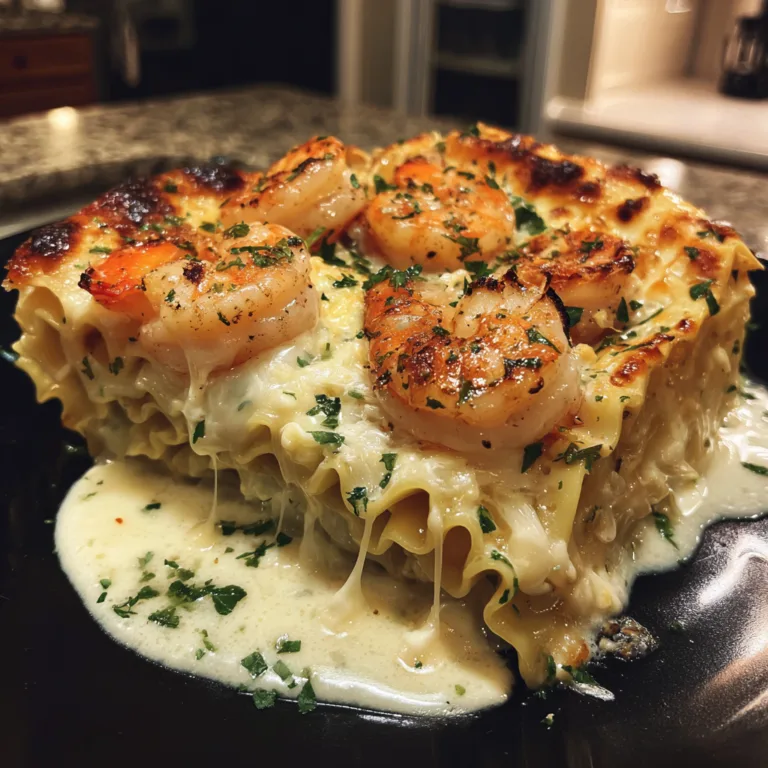 Shrimp Scampi Lasagna