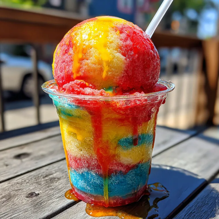 Rainbow Italian Ice