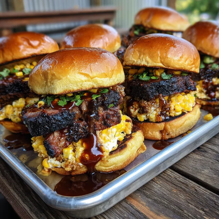 Elote Brisket Sliders