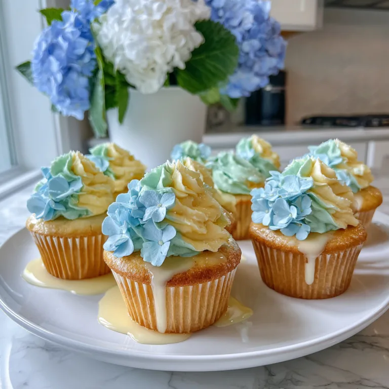 Hydrangea Cupcakes