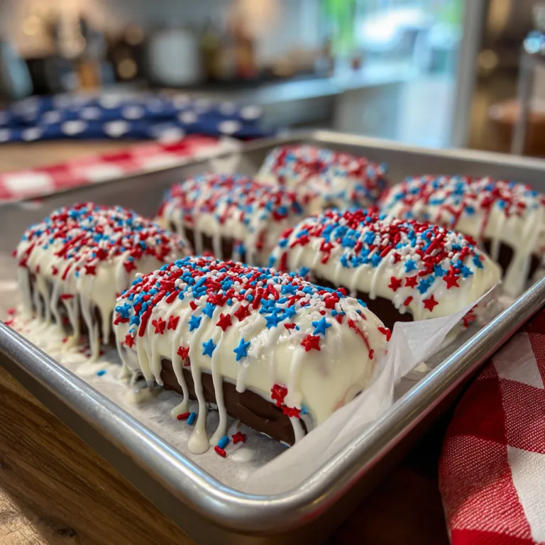 Patriotic Ice Cream Sandwiches