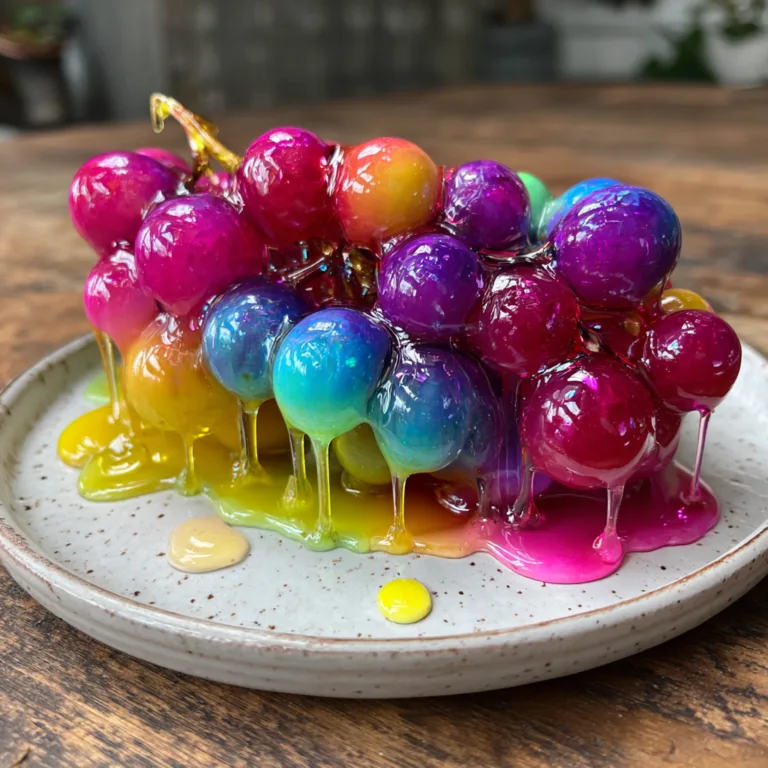 Rainbow Glass Candy Grapes
