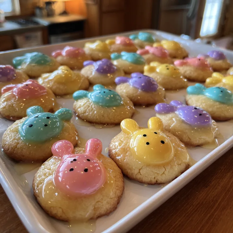 Easter Bunny M&M Cookies