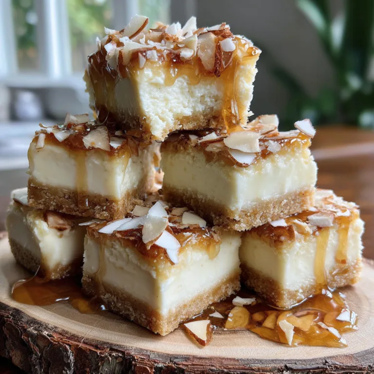 Skinny Coconut Cheesecake Bars