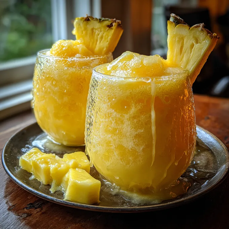 Pineapple Rum Slushie