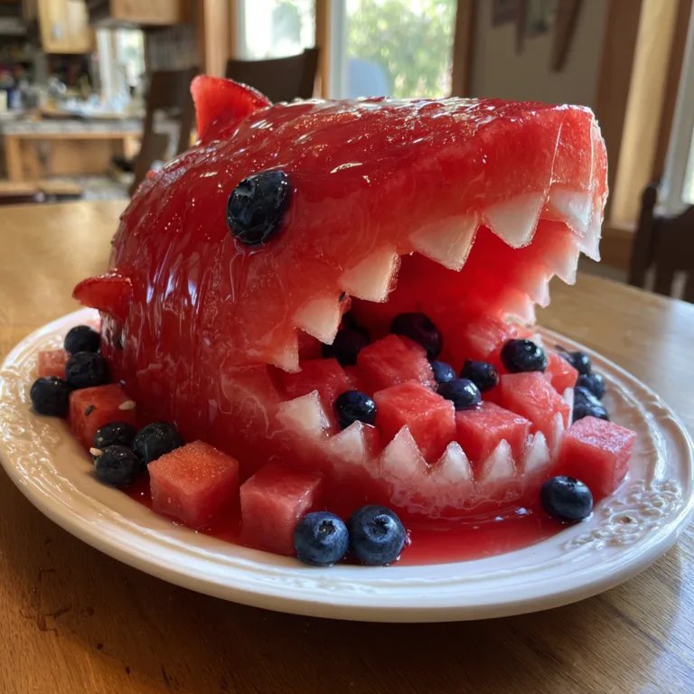 Watermelon Shark Fruit Bowl