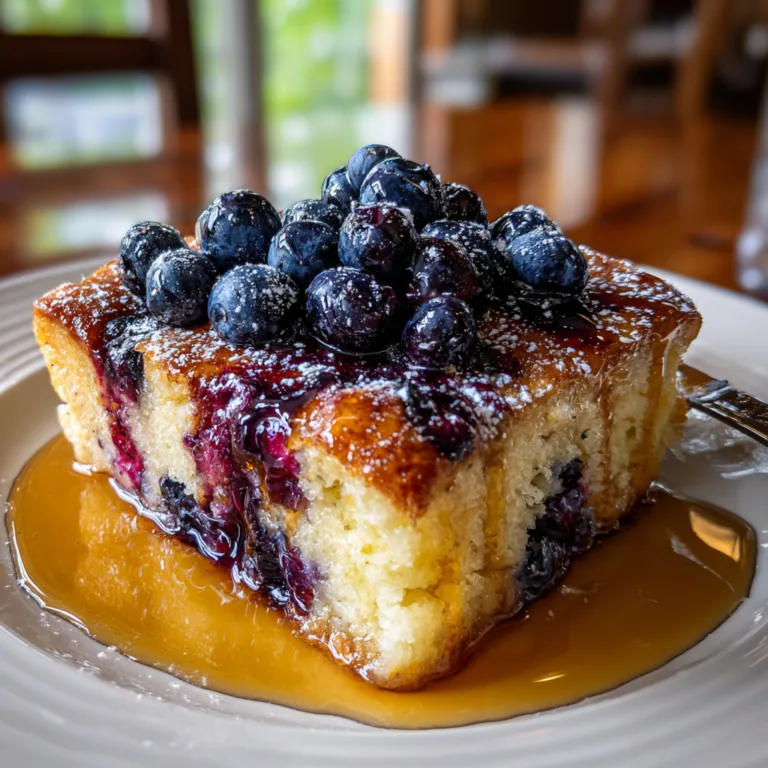 Blueberry Pancake Casserole