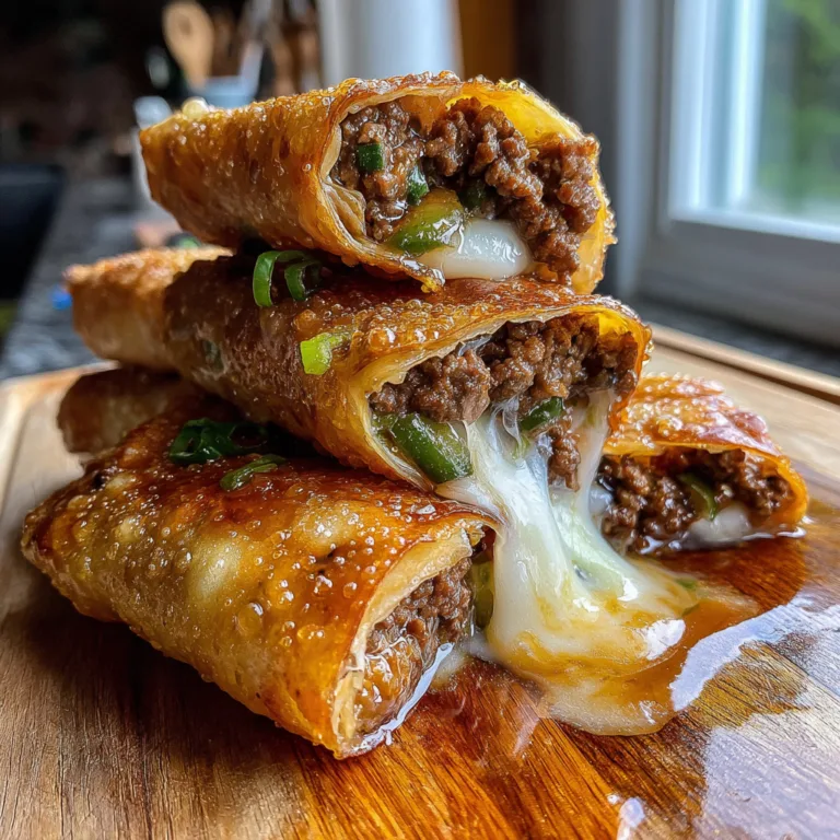 Cheesesteak Egg Rolls