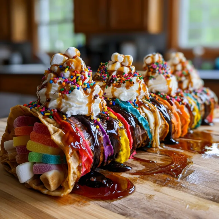 Rainbow Ice Cream Tacos