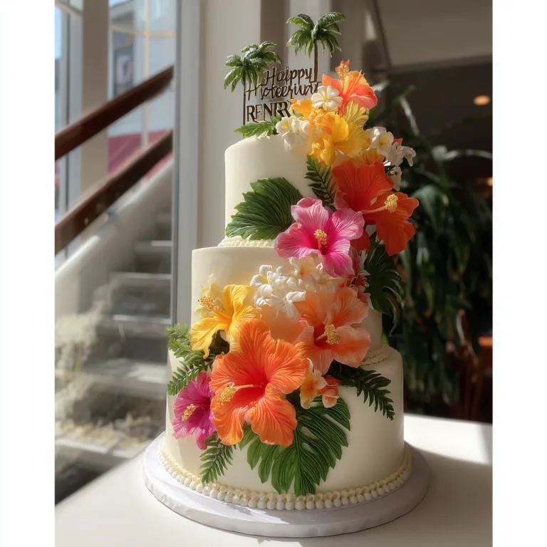 Tropical Retirement Cake