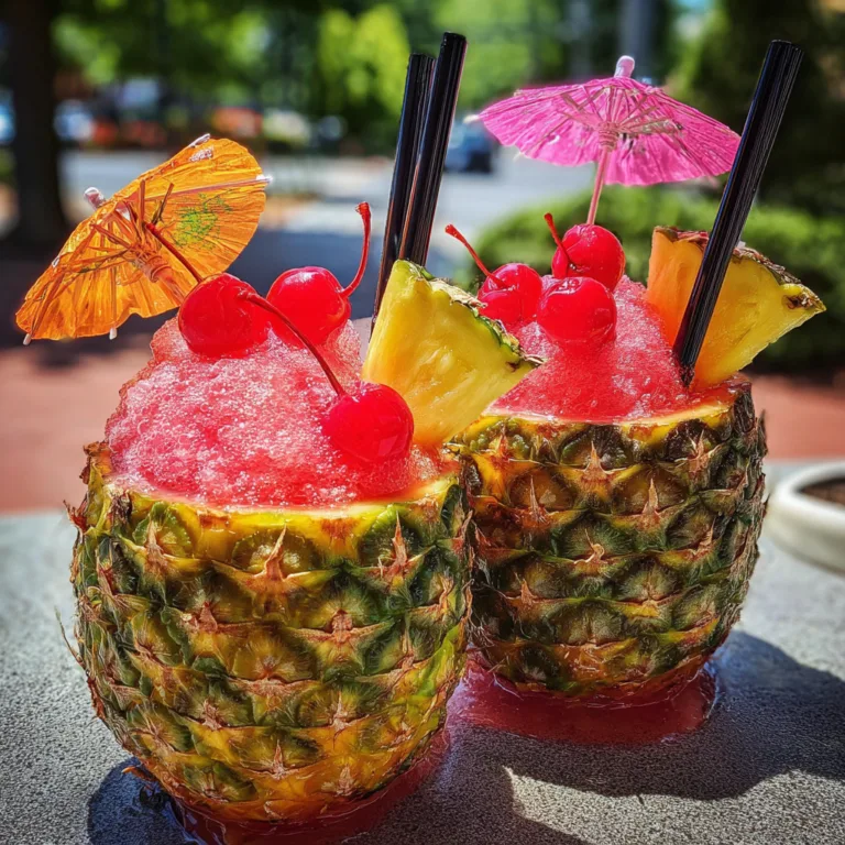 Tropical Pink Pineapple Slush