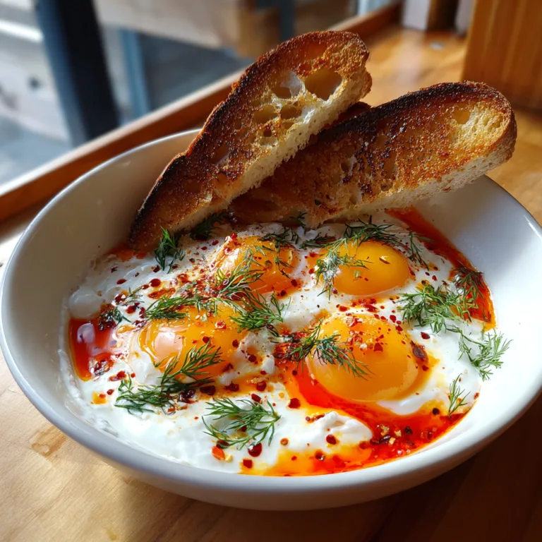 Savory Turkish Eggs Bowl