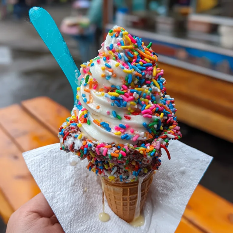 Sprinkle Ice Cream Cone