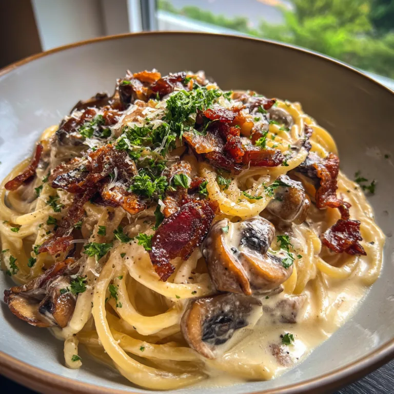 Bacon Mushroom Pasta